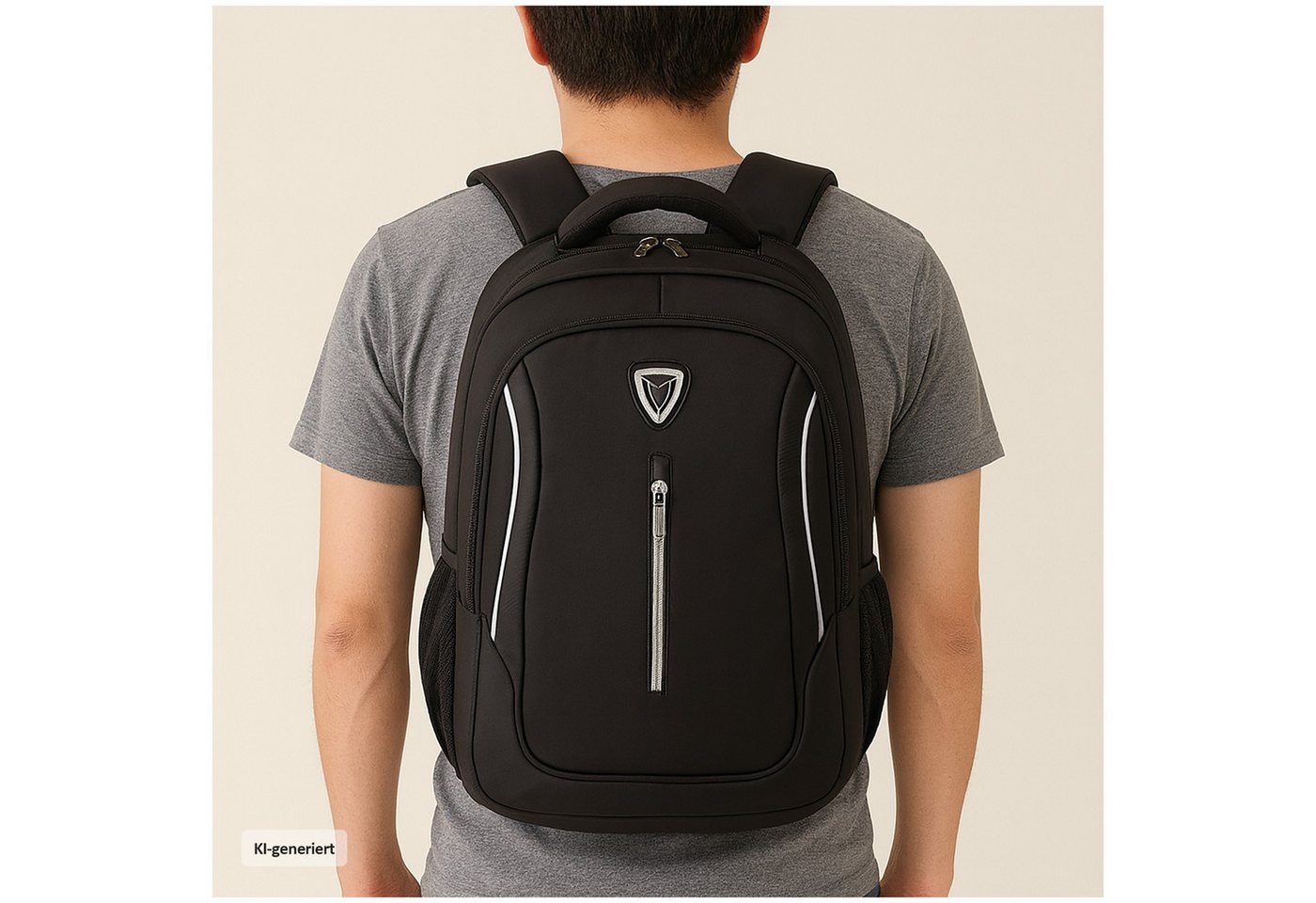 HTI-Living Rucksack Robuster Freizeitrucksack mit Laptopfach 21 Liter (Stück, 1-tlg., 1 Rucksack), Rucksack Freizeitrucksack – Bild 2 von 5
