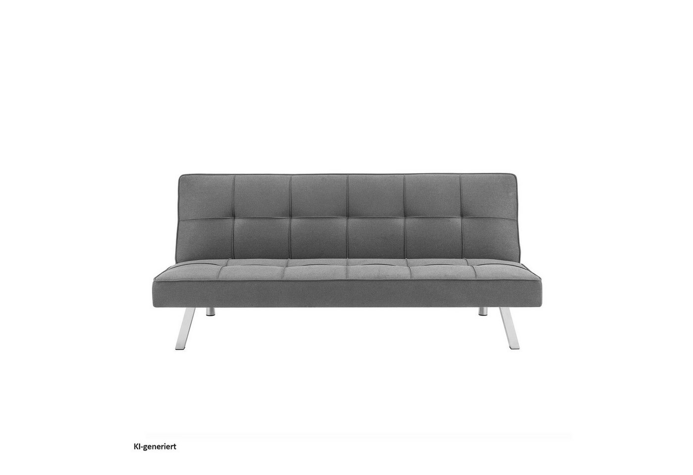 HTI-Living Schlafsofa Klappsofa Grau Milena, Stück 1 Teile, Couch mit Schlaffunktion – Bild 2 von 3