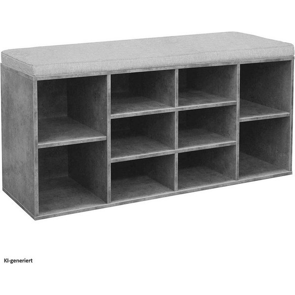HTI-Living Schuhbank Schuhbank Katja4 (Stück, 1-St., 1 Schuhbank mit Kissenauflage), Schuhregal 10 Fächer