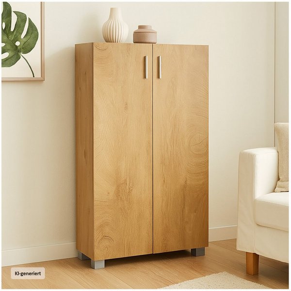 HTI-Living Sideboard Sideboard Kommode mit 2 Türen Baumscheibe (Stück, 1 St., 1 Sideboard), Kommode Midischrank