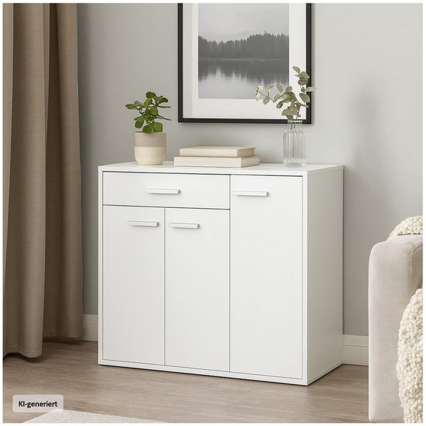 HTI-Living Sideboard Sideboard Nina Weiß (Stück, 1 St., 1 Sideboard), Anrichte Kommode Schrank