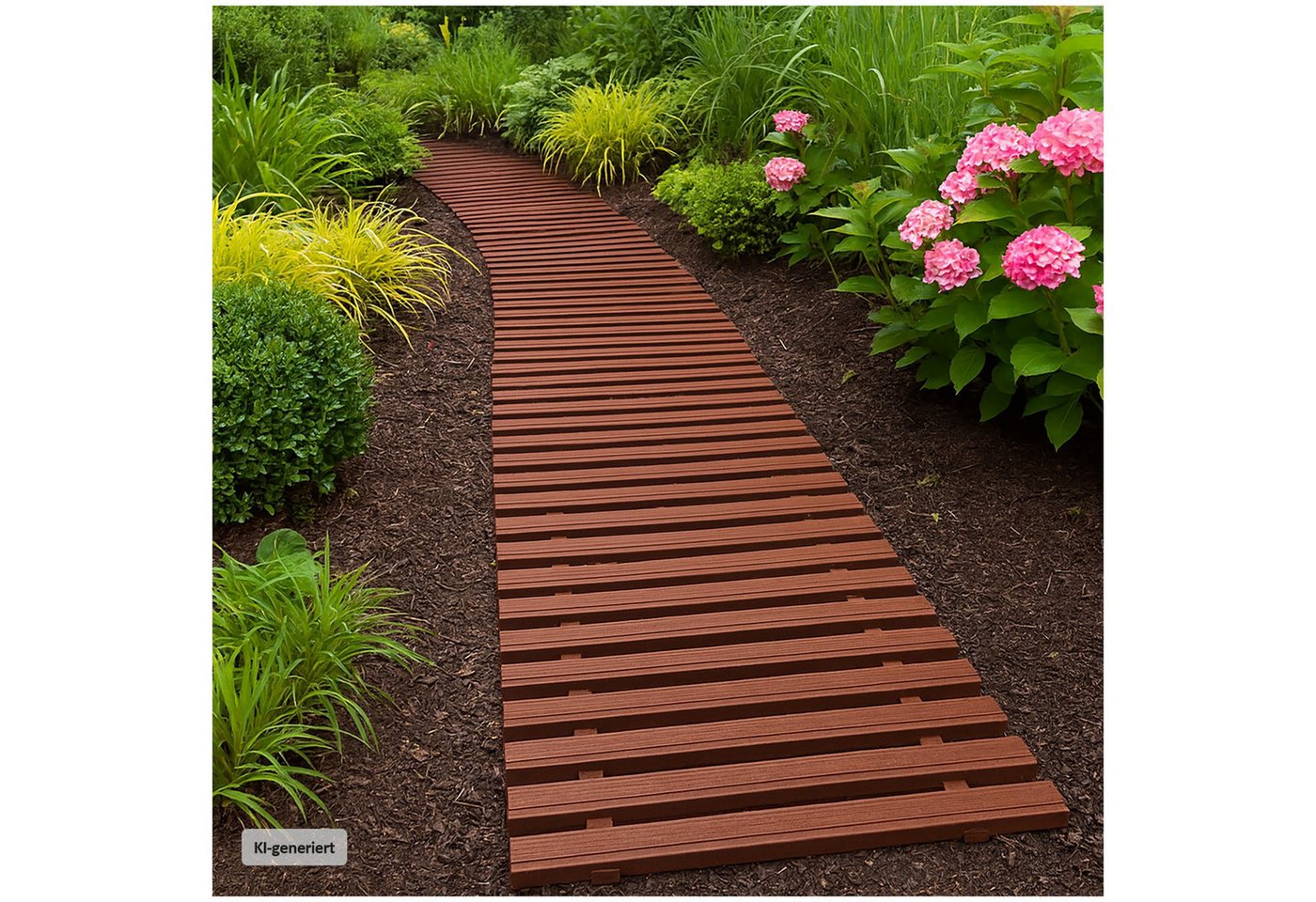 HTI-Living Trittsteine Rollweg Nessa, 30x131 cm, Set, 16-St., 16 Module inkl. Verbindungselementen, Gehweg Gartenweg leicht zu verlegen – Bild 5 von 5