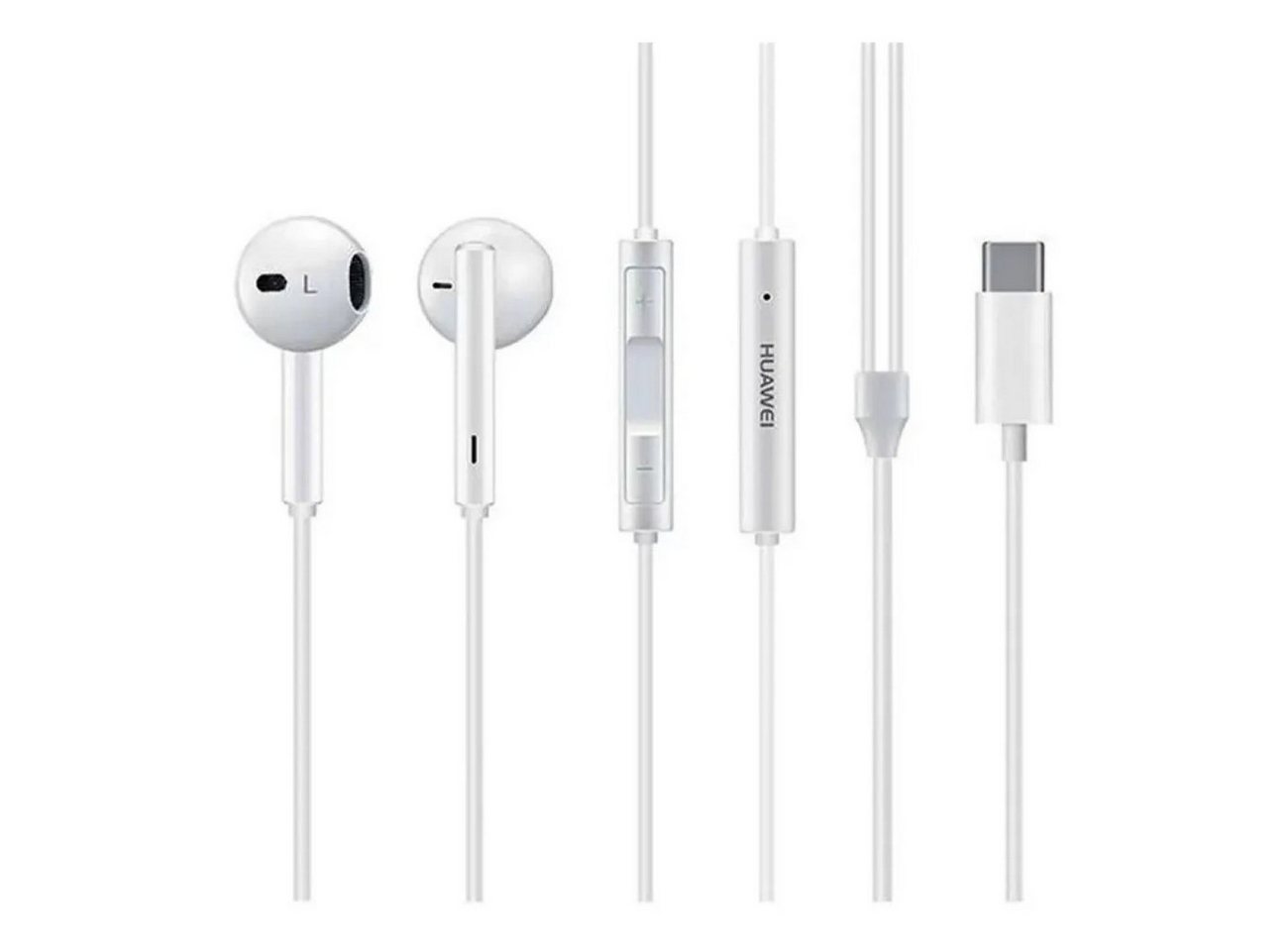 Huawei Original In-Ear-Kopfhörer Stereo Set CM33 USB Typ C Kopfhörer weiß In-Ear-Kopfhörer – Bild 2 von 2