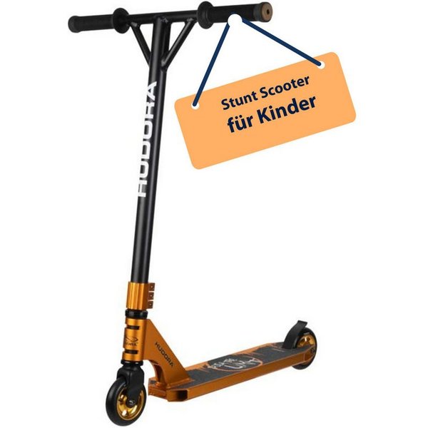 Hudora Cityroller Stunt Scooter XR-25.1, Trickroller, Tretroller, extrem robuster Kickscooter für Freestyler