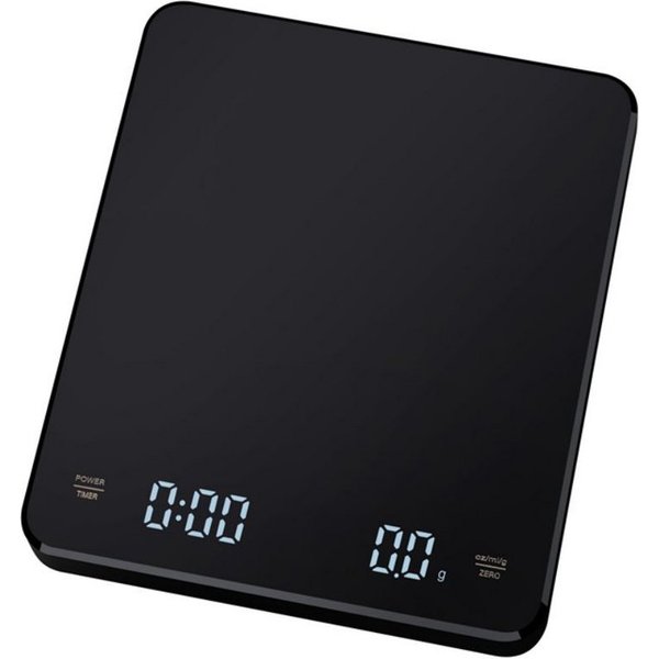 HUGERSTONE Küchenwaage 3 kg Küchenwaage Digital, Feinwaage Genauigkeit 1 Gramm, Kaffeewaage, (Packung, 1-tlg., Größe: 15x13x2,25cm), Küchenwage Mit automatische