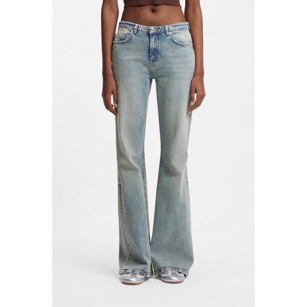 HUGO Bootcut-Jeans Gelissa Mid Rise, weit ausgestellt
