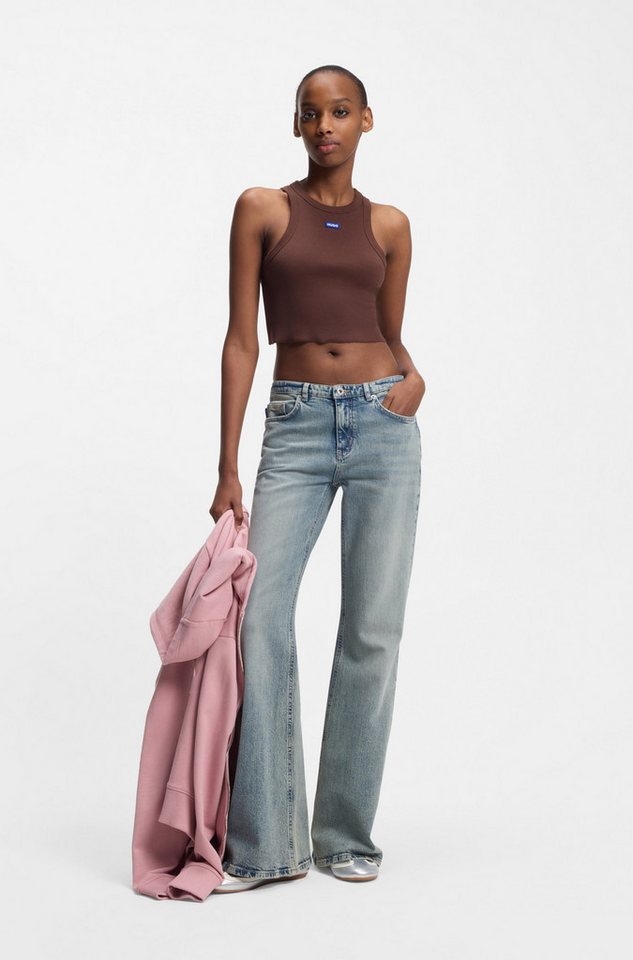 HUGO Bootcut-Jeans Gelissa Mid Rise, weit ausgestellt – Bild 3 von 5