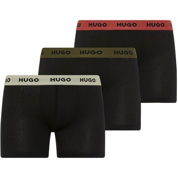 HUGO Boxer BOXERBR TRIPLE (Packung, 3-St., 3er) mit elastischem Bund