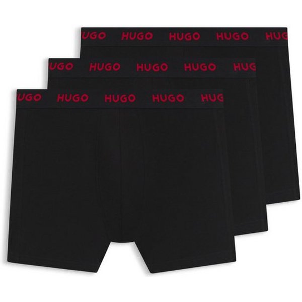 HUGO Boxer BOXERBR TRIPLE (Packung, 3-St., 3er) mit elastischem Bund