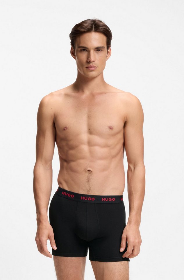 HUGO Boxer BOXERBR TRIPLE (Packung, 3-St., 3er) mit elastischem Bund – Bild 2 von 5
