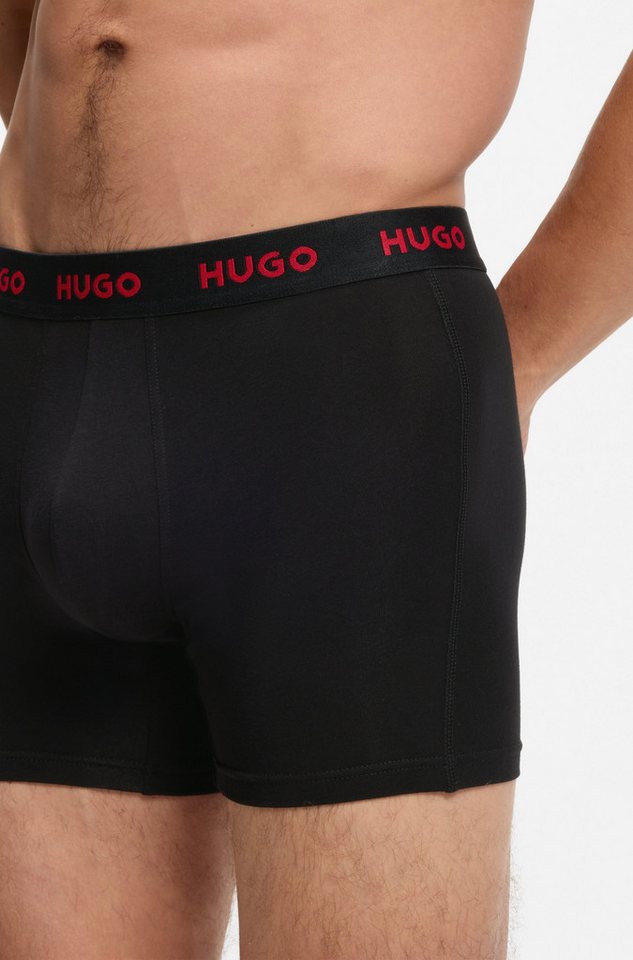 HUGO Boxer BOXERBR TRIPLE (Packung, 3-St., 3er) mit elastischem Bund – Bild 3 von 5