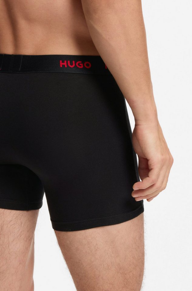 HUGO Boxer BOXERBR TRIPLE (Packung, 3-St., 3er) mit elastischem Bund – Bild 4 von 5