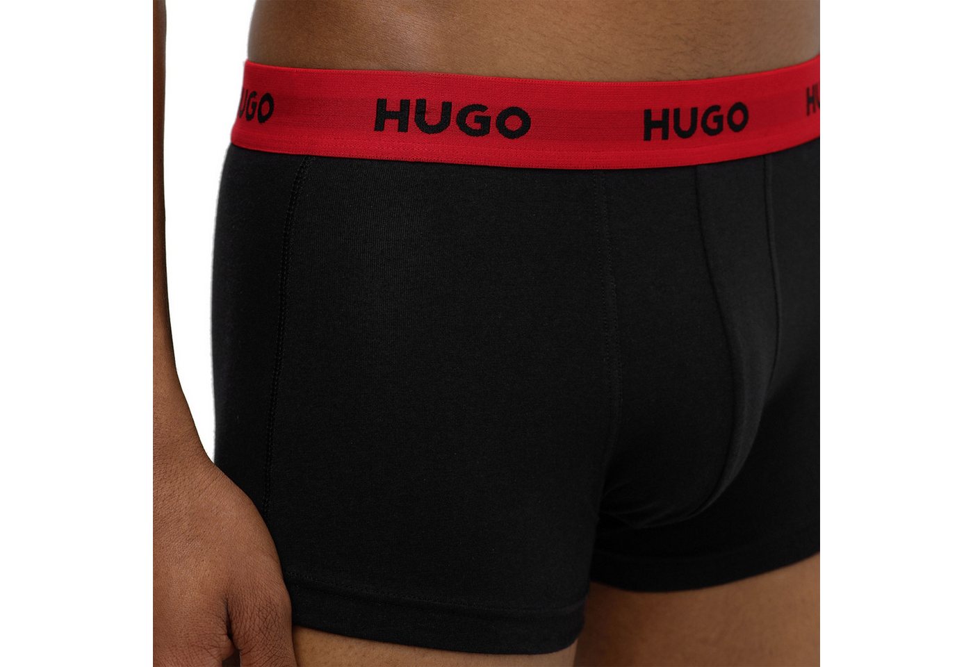 HUGO Boxer Trunk Triplet EOSP (3-St., 3er Set) mit umlaufendem Markenschriftzug am Bund – Bild 2 von 2