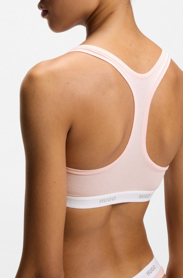 HUGO Bralette Ringerrücken, Unterbrustband mit Logoschriftzug – Bild 4 von 5