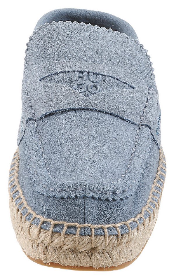 HUGO Brinn_Muleloaf Sabot Mules, Sommer Loafer, Schlupfschuh, Slipper mit Jutesohle – Bild 4 von 5