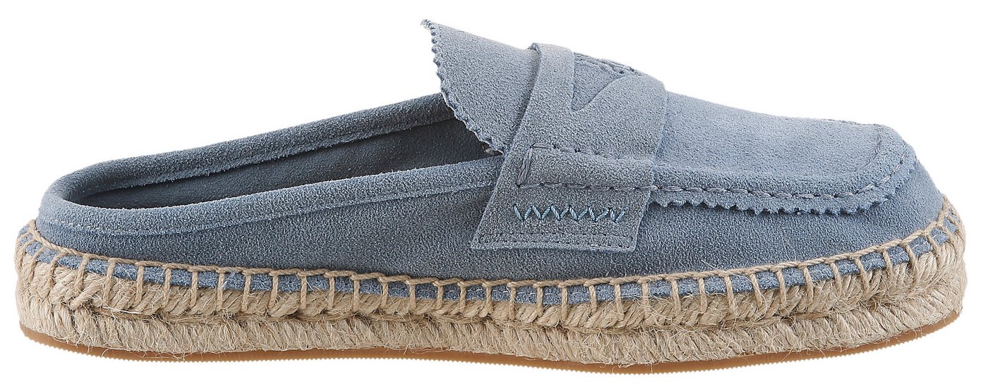 HUGO Brinn_Muleloaf Sabot Mules, Sommer Loafer, Schlupfschuh, Slipper mit Jutesohle – Bild 5 von 5