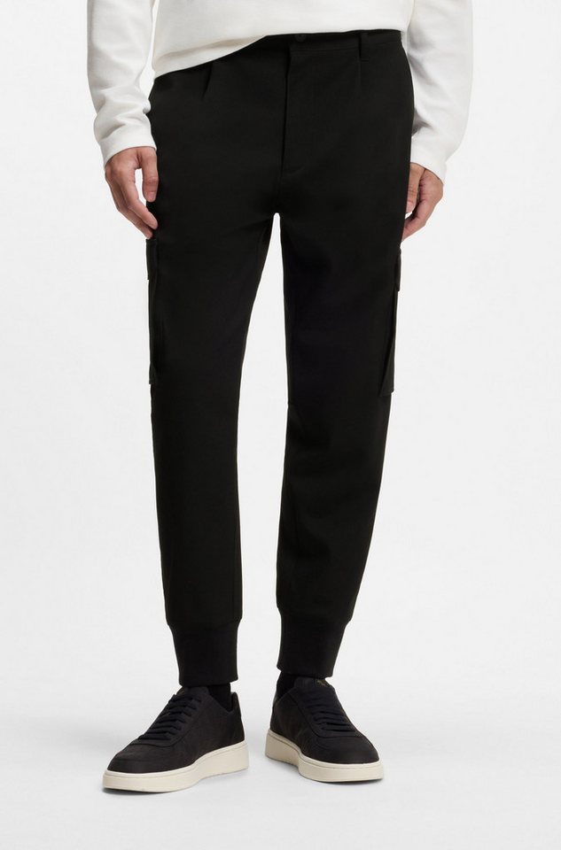 HUGO Cargohose Glavin Slim Fit, tapered leg, Bundfalten vorne – Bild 2 von 5