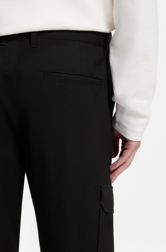 HUGO Cargohose Glavin Slim Fit, tapered leg, Bundfalten vorne – Bild 3 von 5