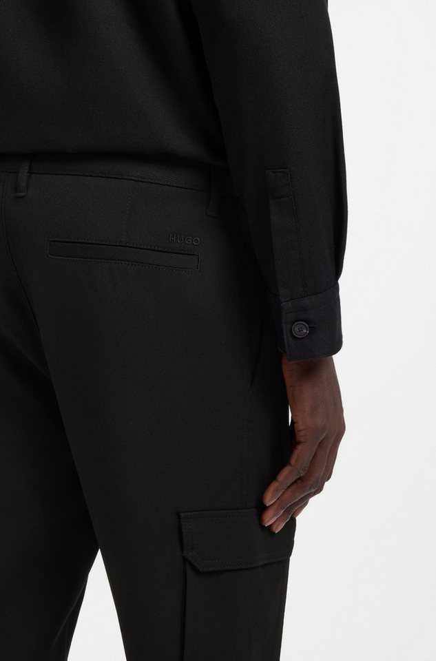 HUGO Cargohose Glavin Slim Fit, tapered leg, Bundfalten vorne – Bild 4 von 5