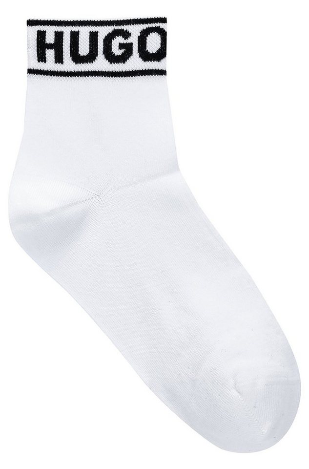 HUGO Freizeitsocken 2P SH LOGO CC W (Set, 2-Paar, 2er) mit Logobund – Bild 2 von 5