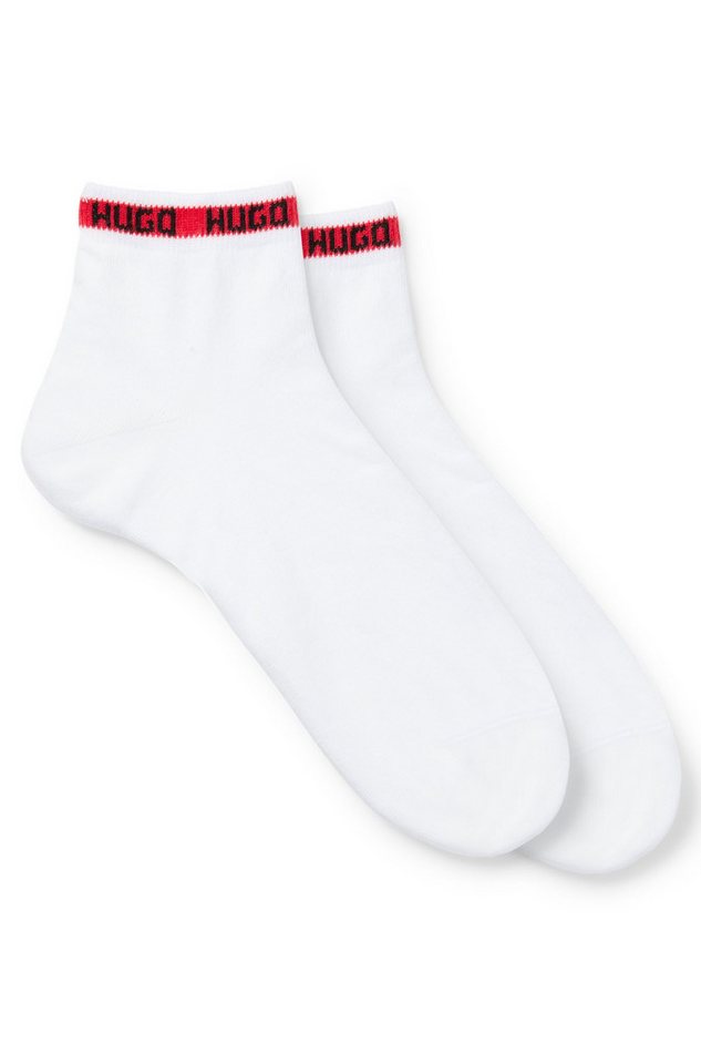HUGO Freizeitsocken 2P SH TAPE CC 102 (Packung, 2er-Pack) mit HUGO-Logoschriftzügen – Bild 3 von 5