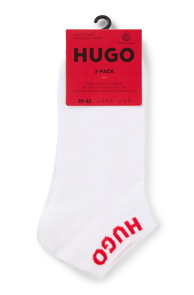 HUGO Freizeitsocken 3P AS UNI CC (Packung, 3er) mit Logostickerei – Bild 2 von 5