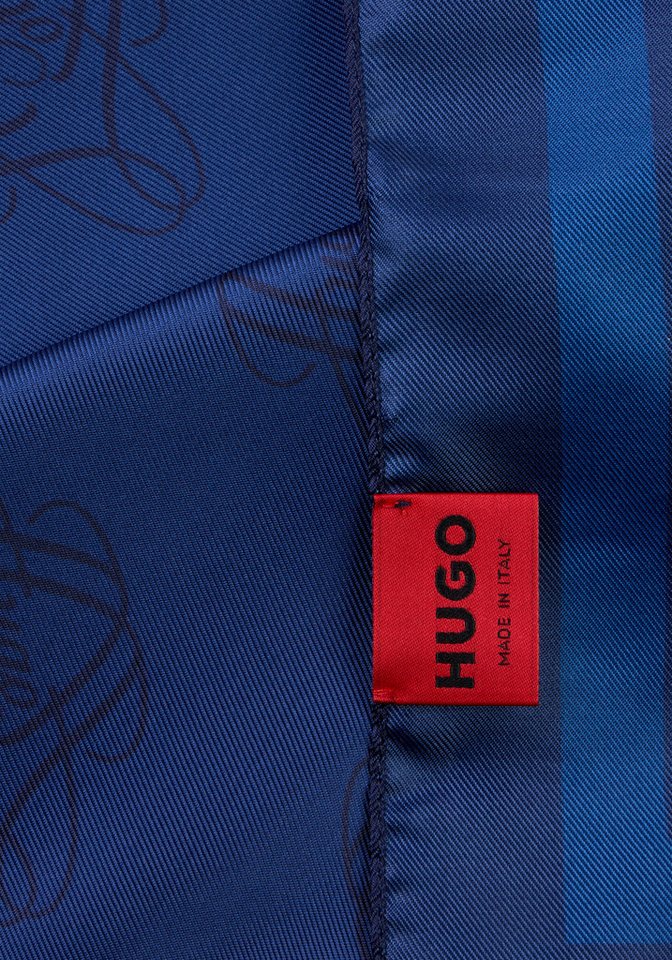 HUGO Halstuch Auraize 90*90, mit Print und HUGO Schriftzug – Bild 2 von 2
