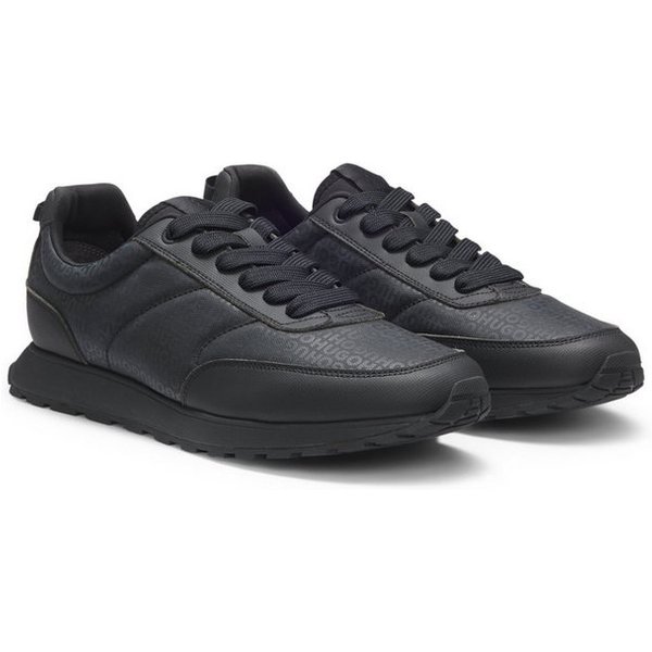 HUGO Icelin_runn Sneaker Schnürschuh, Halbschuh, Freizeitsneaker mit HUGO Allover Druck