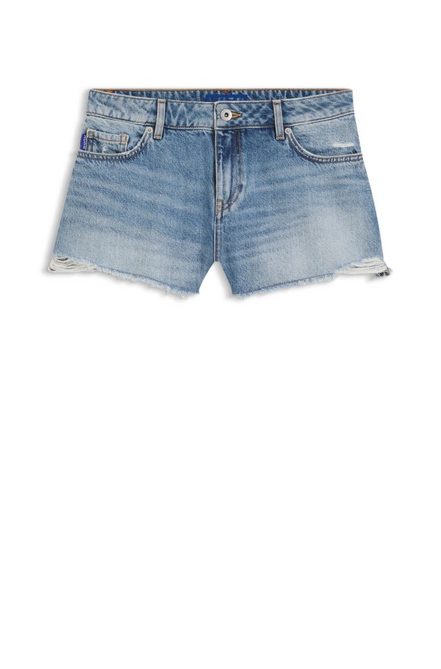 HUGO Jeansshorts Galimon mit Destroyed-Effekten, Mid Rise – Bild 4 von 5