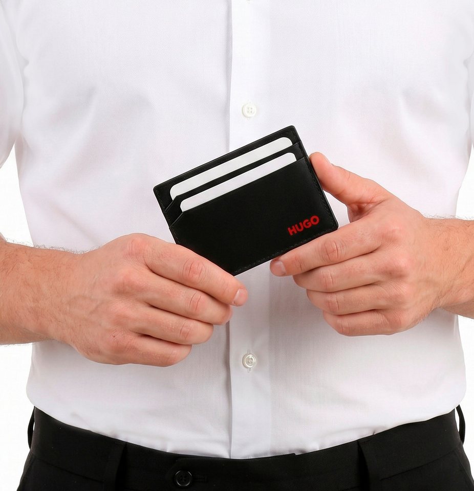 HUGO Kartenetui Tibby_2.0_Cardcase, Schlichtes Cardcase mit Logoverzierung – Bild 2 von 3