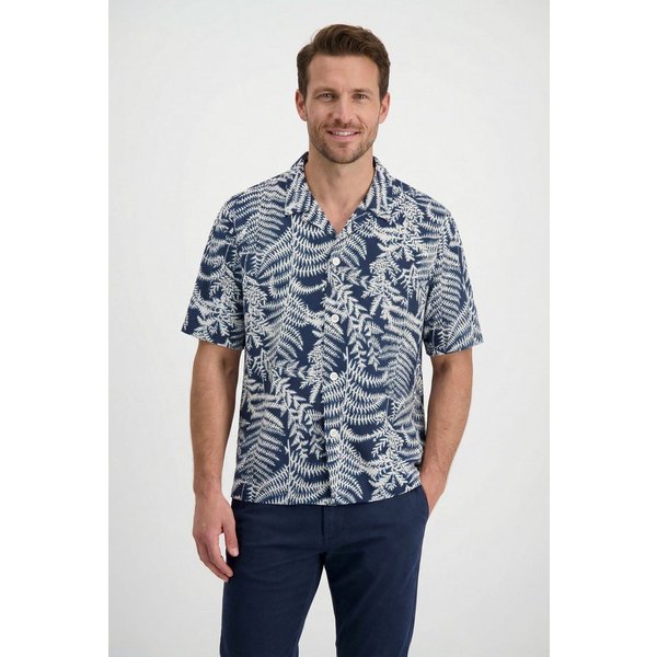 HUGO Kurzarmhemd relaxed fit, gemustert, mit Blumen-Print