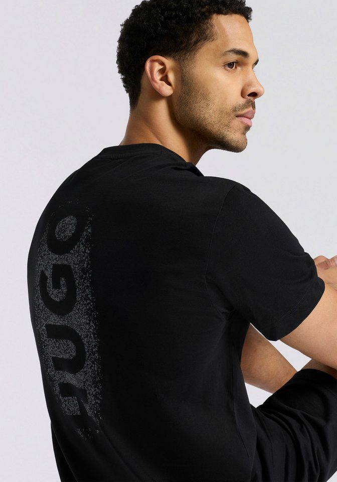 HUGO Kurzarmshirt SPRAY Pyjama-Oberteil, relaxed fit – Bild 3 von 5