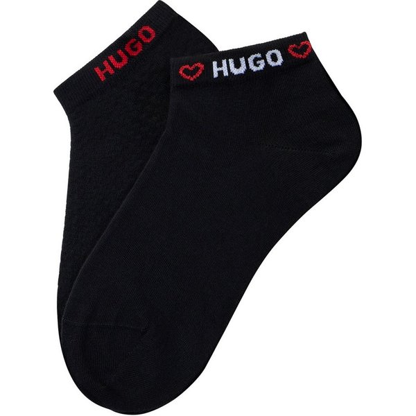 HUGO Kurzsocken Logos am Rand