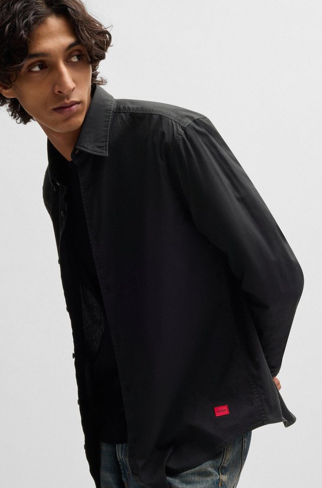 HUGO Langarmhemd Ermo Kentkragen, Slim Fit, Baumwoll-Mix – Bild 3 von 5