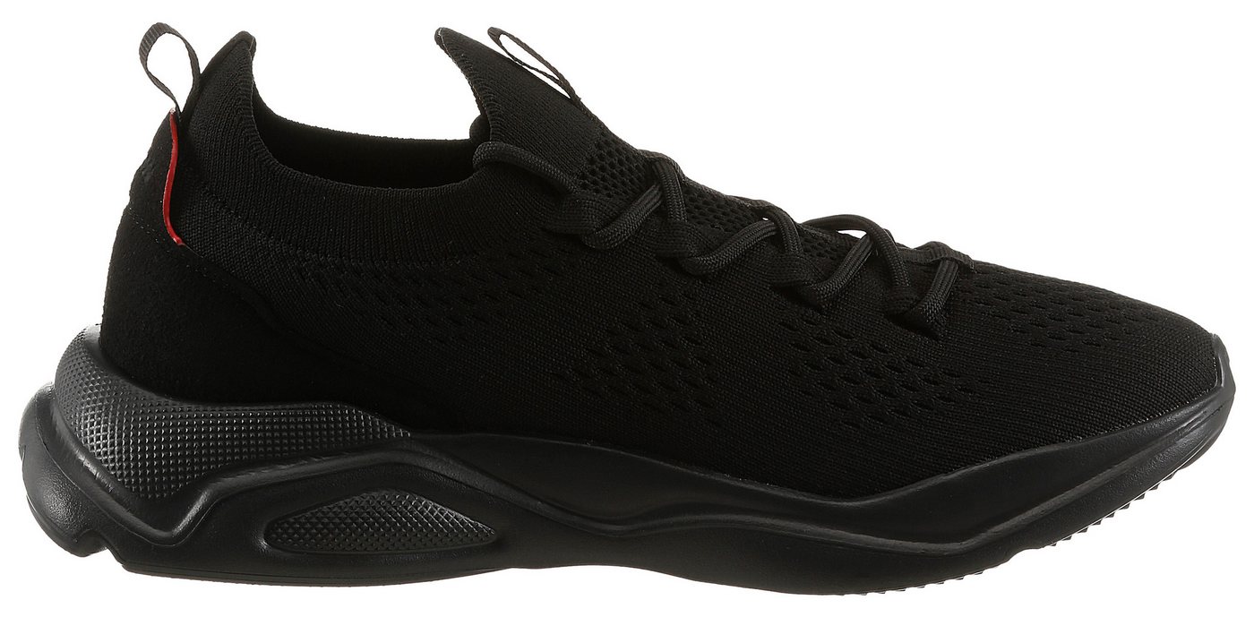 HUGO Leon_runn Slip-On Sneaker Freizeitschnürer, Sportschuh, Halbschuh mit aufgesetzter Schnürung – Bild 5 von 5