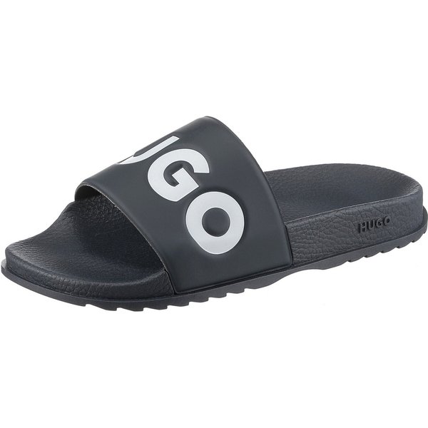 HUGO Match_It_Slid_rblg_N Badepantolette, Sommerschuh, Poolslides, Schlappen, mit HUGO-Logoschriftzug