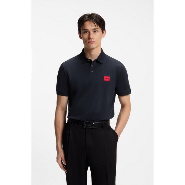 HUGO Poloshirt Dereso Slim Fit, Kurzarm, HUGO Weblabel