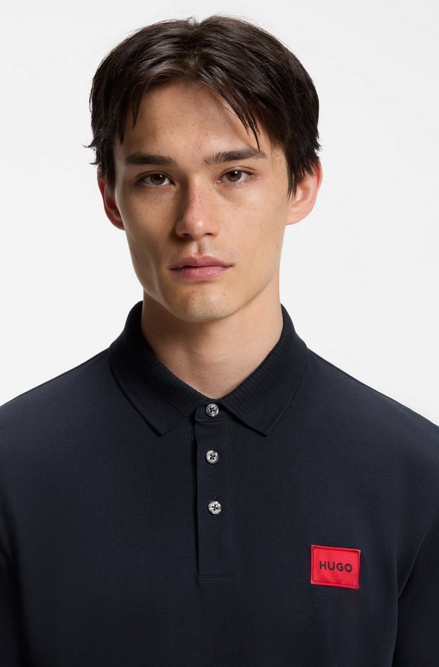 HUGO Poloshirt Dereso Slim Fit, Kurzarm, HUGO Weblabel – Bild 3 von 5