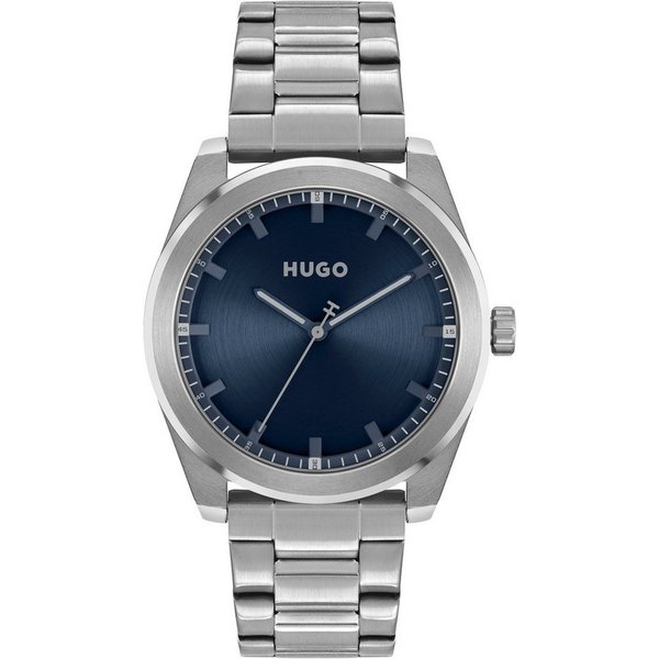 HUGO Quarzuhr #BRIGHT 1530361, Armbanduhr, Herrenuhr, Mineralglas, Edelstahlarmband
