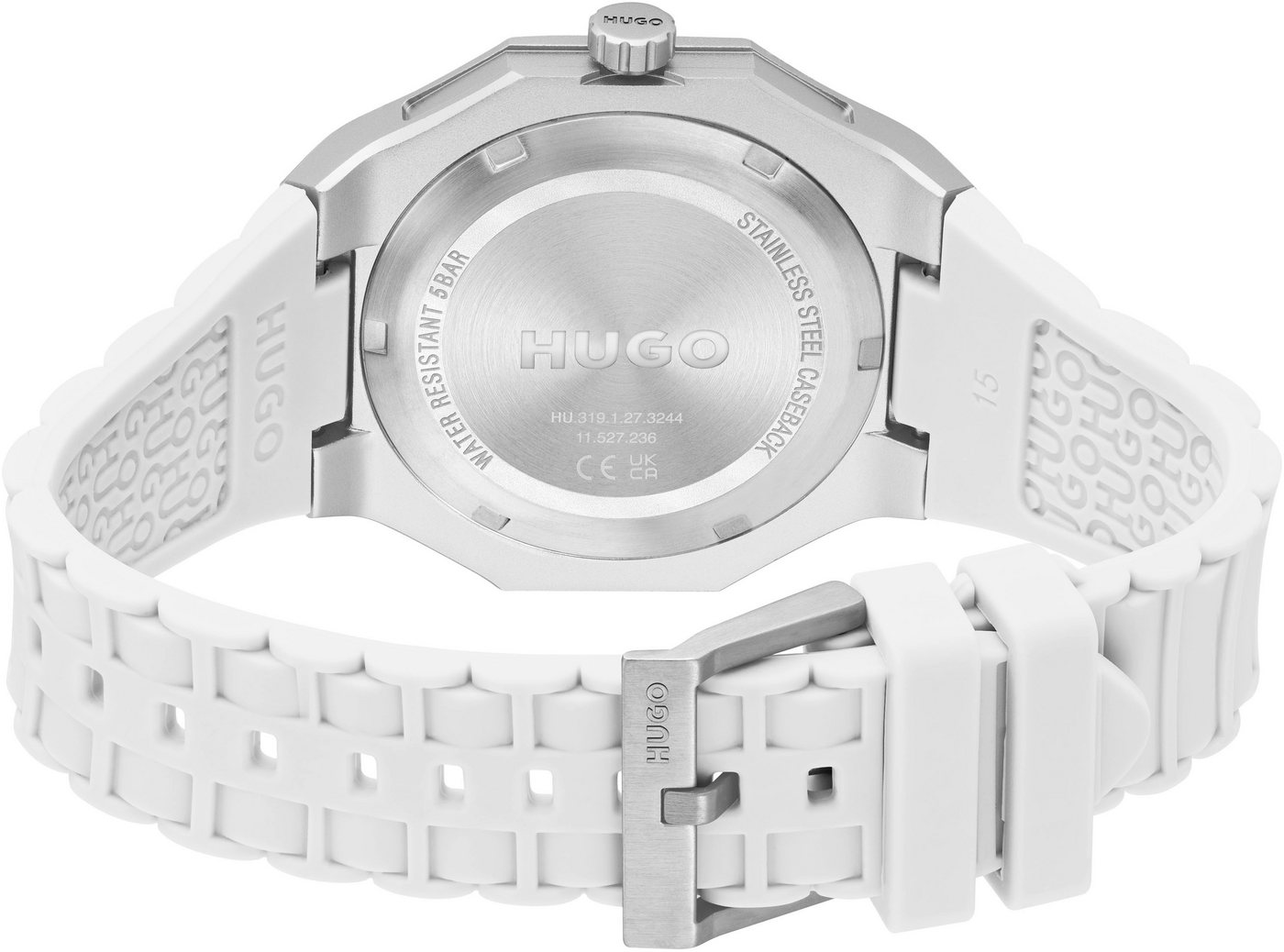 HUGO Quarzuhr #GRAIL LIGHT 1530395, Armbanduhr, Herrenuhr, Silikonarmband, analog – Bild 3 von 4