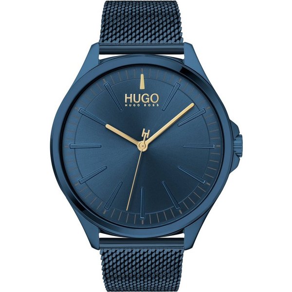 HUGO Quarzuhr #SMASH 1530136, Armbanduhr, Herrenuhr, Mineralglas, Edelstahlarmband