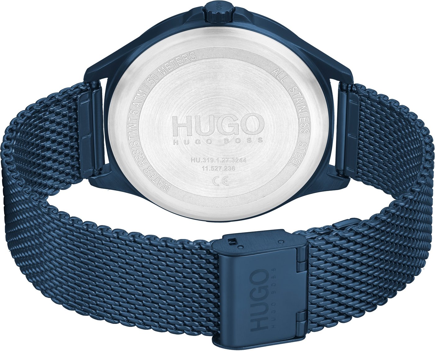 HUGO Quarzuhr #SMASH 1530136, Armbanduhr, Herrenuhr, Mineralglas, Edelstahlarmband – Bild 3 von 3