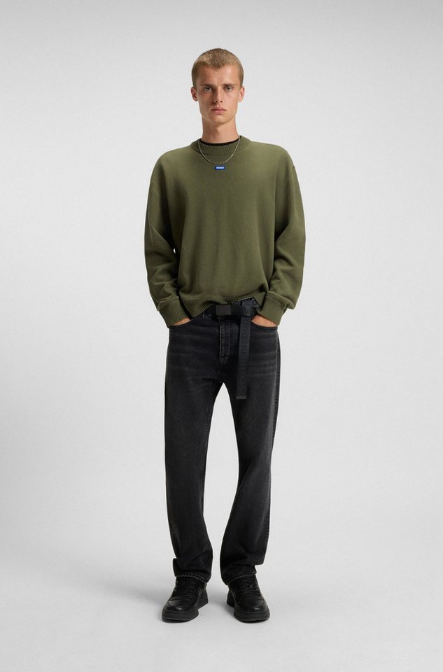 HUGO Rundhalspullover San Casey relaxed fit – Bild 3 von 5