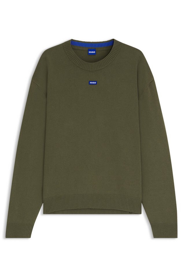 HUGO Rundhalspullover San Casey relaxed fit – Bild 4 von 5