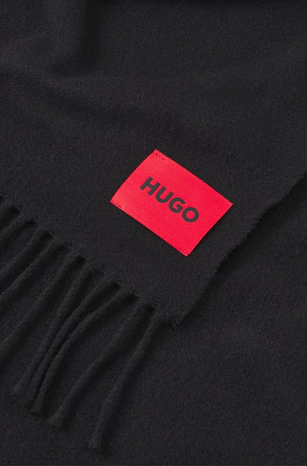 HUGO Schal Orris 35*180, aus softem Wollmix, unisex – Bild 4 von 5