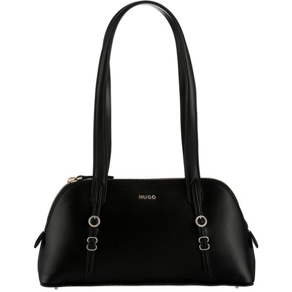 HUGO Schultertasche Syndra, längliche Schultertasche, zeitlose Handtasche, Businesstasche