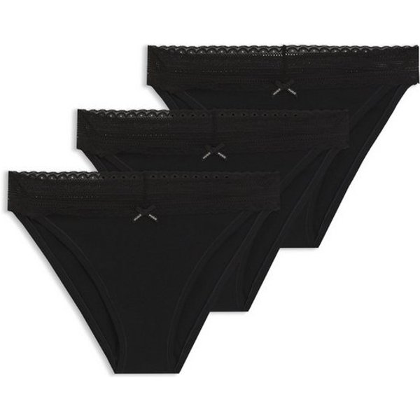 HUGO Slip (Packung, 3-St) mit Spitzenbesatz