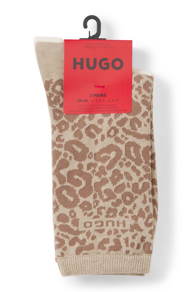 HUGO Socken LEO LOGO (Packung, 2-Paar) mit HUGO-Schriftzug – Bild 2 von 5