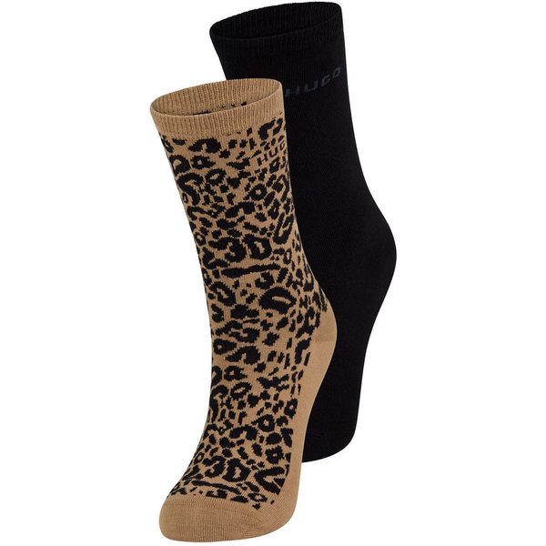 HUGO Socken LEO LOGO (Packung, 2-Paar) mit HUGO-Schriftzug