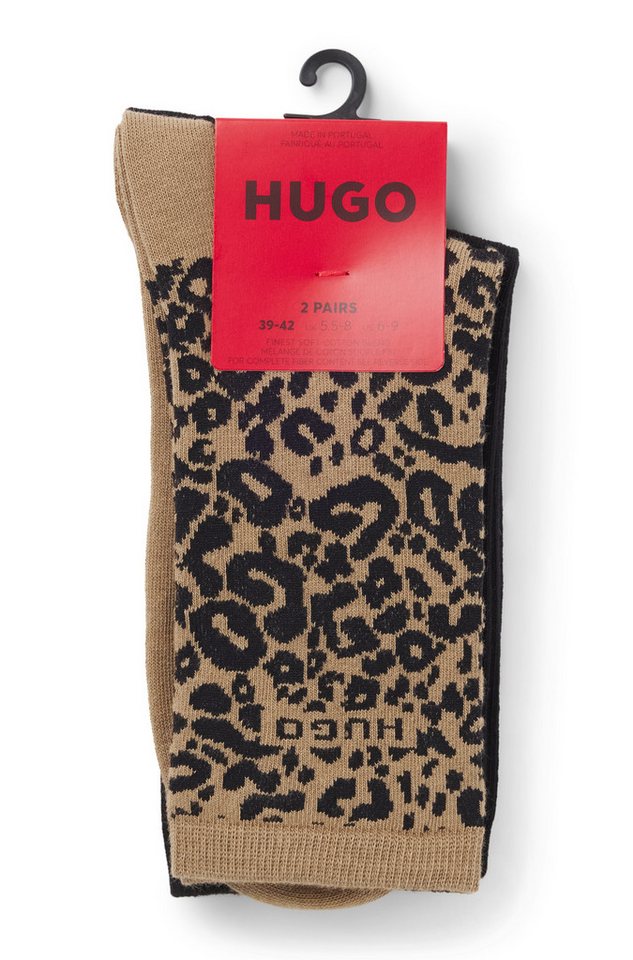 HUGO Socken LEO LOGO (Packung, 2-Paar) mit HUGO-Schriftzug – Bild 5 von 5